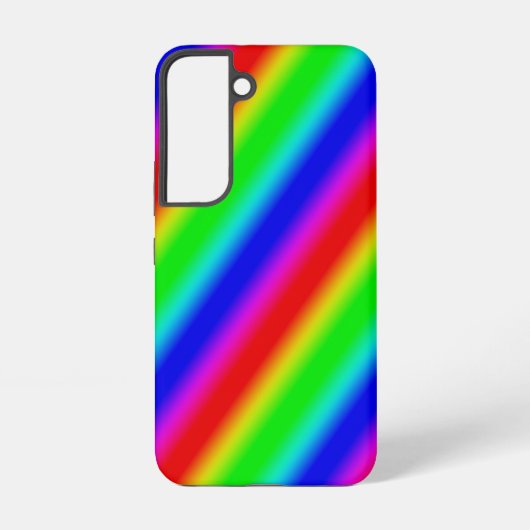 Regenboogstrips - Patroon Samsung Galaxy Hoesje (Achterkant)