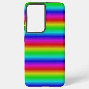 Regenboogstrips - Patroon Samsung Galaxy Hoesje