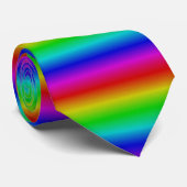 Regenboogstrips - Patroon Stropdas (Opgerold)
