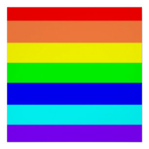 Regenboogstrips Perfect Poster
