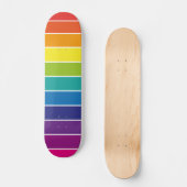 Regenboogstrips Persoonlijk Skateboard (Voorkant)