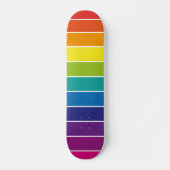 Regenboogstrips Persoonlijk Skateboard (Voorkant)