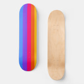Regenboogstrips Persoonlijk Skateboard (Voorkant)