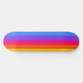 Regenboogstrips Persoonlijk Skateboard (Horizontaal)