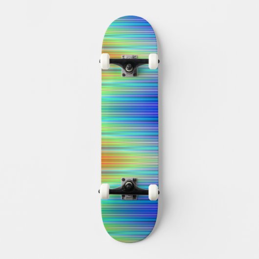 Regenboogstrips Persoonlijk Skateboard (Voorkant)