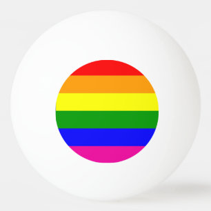 Regenboogstrips Pingpongbal