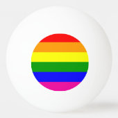 Regenboogstrips Pingpongbal (Achterkant)