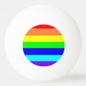 Regenboogstrips Pingpongbal (Voorkant)