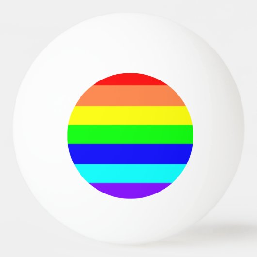 Regenboogstrips Pingpongbal (Voorkant)
