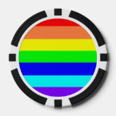 Regenboogstrips Pokerchips (Voorkant)