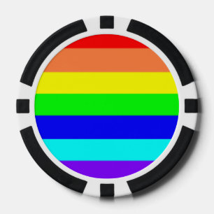 Regenboogstrips Pokerchips