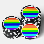 Regenboogstrips Pokerchips (Opstapeling)