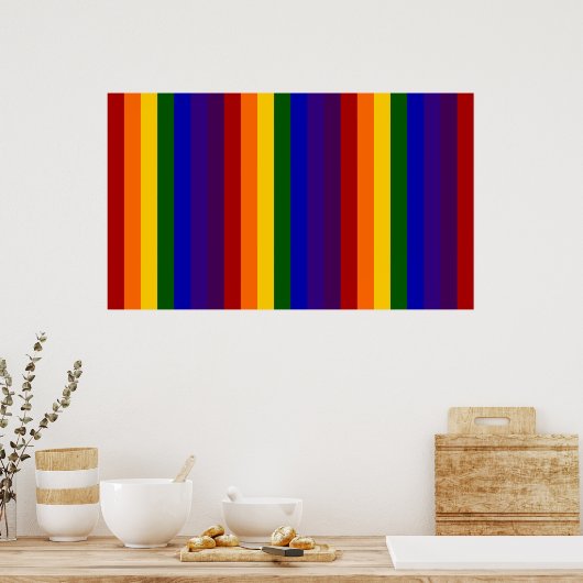 Regenboogstrips Poster (Keuken)