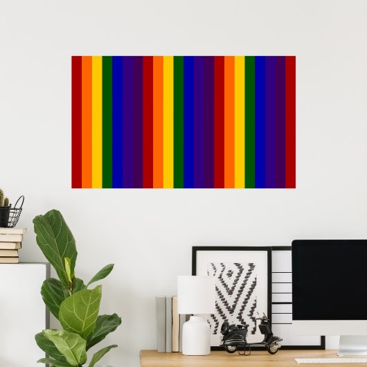 Regenboogstrips Poster (Thuiskantoor)