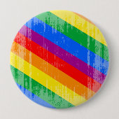 regenboogstrips ronde button 4,0 cm (Voorkant)