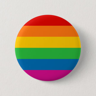 Regenboogstrips Ronde Button 5,7 Cm