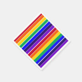 Regenboogstrips Servet (Hoek)