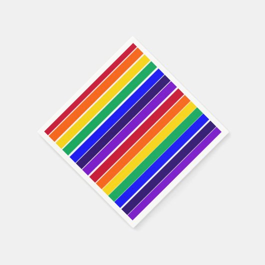 Regenboogstrips Servet (Hoek)