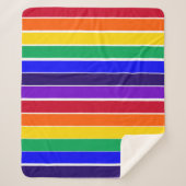 Regenboogstrips Sherpa Deken (Voorkant)