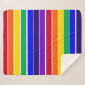 Regenboogstrips Sherpa Deken (Voorkant (horizontaal))