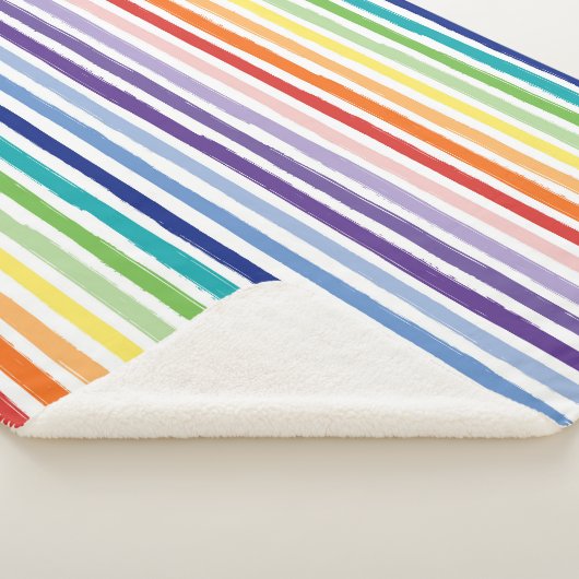 regenboogstrips sherpa deken (3/4)