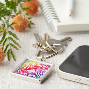 Regenboogstrips Sleutelhanger