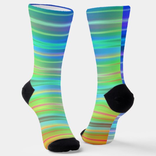 Regenboogstrips Sokken (Gebogen)