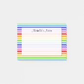 Regenboogstrips, speciaal aangepast 4 x 3 post-it® notes (Voorkant)