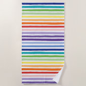  regenboogstrips strandlaken (Voorkant)