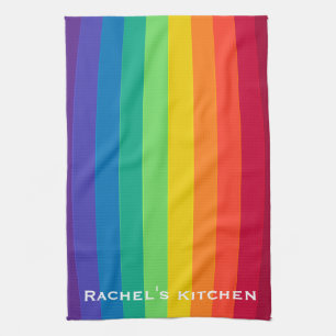 Regenboogstrips Stripe Towels Fun Kitchen Towel Theedoek