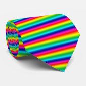 Regenboogstrips Stropdas (Opgerold)