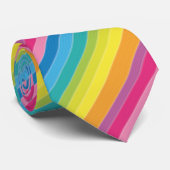 Regenboogstrips Stropdas (Opgerold)