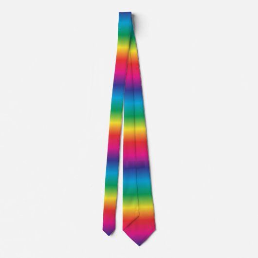 Regenboogstrips Stropdas (Achterkant)