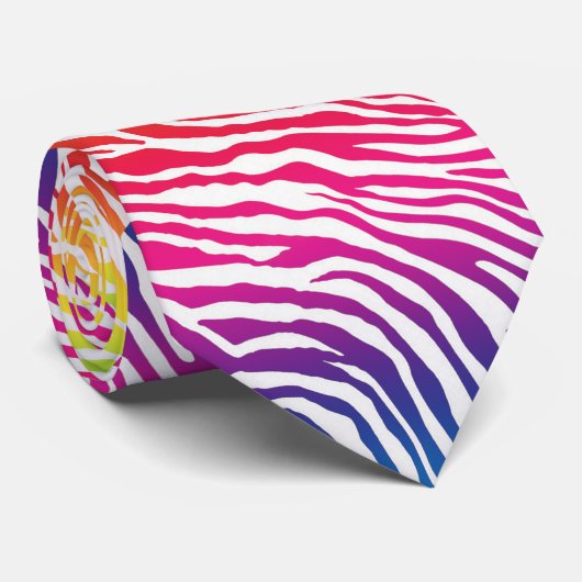 Regenboogstrips Stropdas (Opgerold)