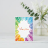 Regenboogstrips Sunburst Reception Enclosure Kaart (Staand voorkant)