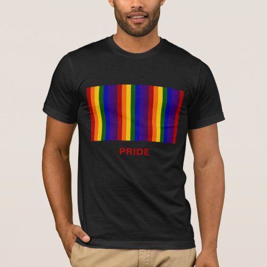 Regenboogstrips T-shirt (Voorkant)