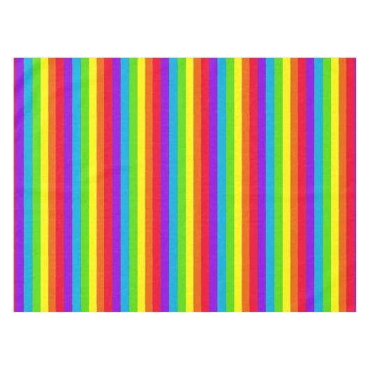 Regenboogstrips Tafelstof Tafelkleed (Voorkant (Horizontaal))