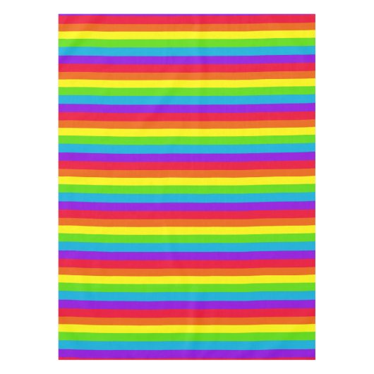 Regenboogstrips Tafelstof Tafelkleed (Voorkant)