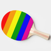 Regenboogstrips Tafeltennisbatje (Zijkant)