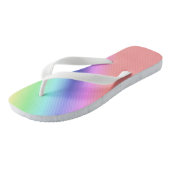Regenboogstrips Teenslippers (Schuin)