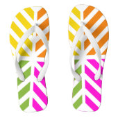Regenboogstrips Teenslippers (Voetbed)