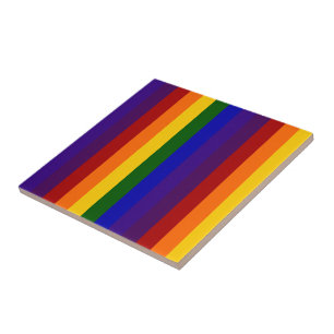 Regenboogstrips Tegeltje