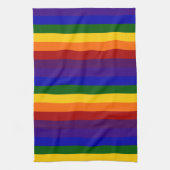 Regenboogstrips Theedoek (Verticaal)
