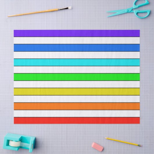 Regenboogstrips Tissuepapier (Craft)