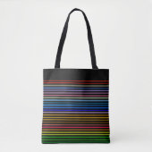 Regenboogstrips Tote Bag (Voorkant)