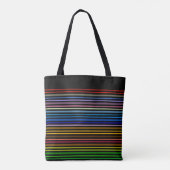 Regenboogstrips Tote Bag (Achterkant)