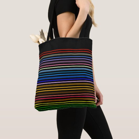 Regenboogstrips Tote Bag (Dichtbij)