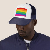 Regenboogstrips Trucker Pet (In situ)