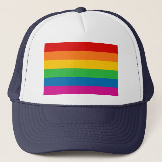 Regenboogstrips Trucker Pet