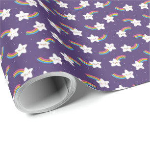 Regenboogstrips Verpakkingspapier Cadeaupapier